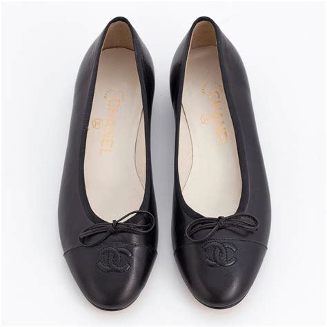 black flat chanel shoes|are chanel flats comfortable.